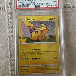 Pikachu Holo PSA Grade 9
