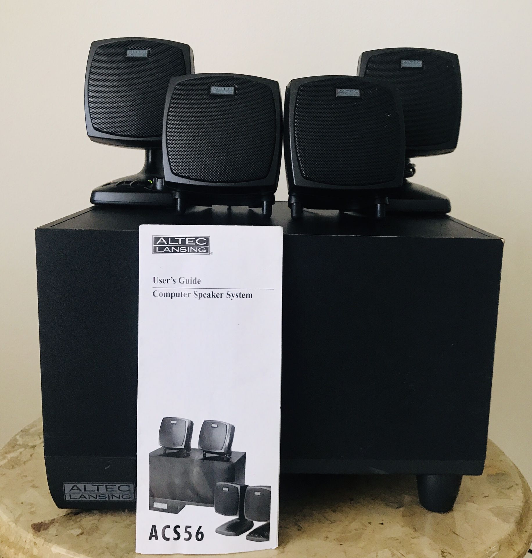Vintage Altec Lansing ACS56 Surround sound speaker system