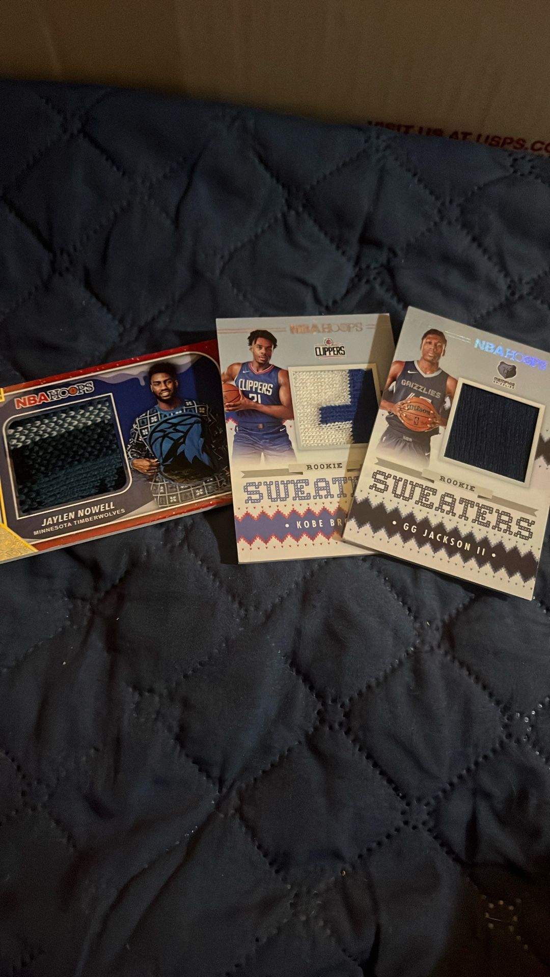 NBA Hoops Jaylen Nowell, GG Jackson Jr, Kobe Brown Rookie Sweaters