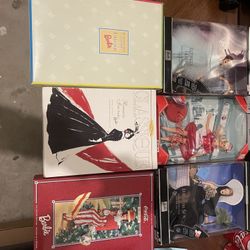 Lot of Collectors Barbie Dolls