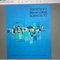 Statistics For The Behavioral Sciences 10th Edition