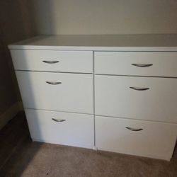 Dresser 6 Drawer, White