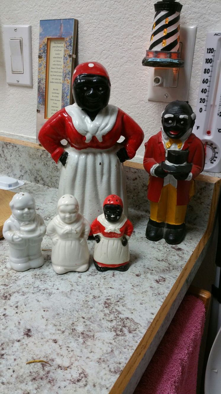Aunt Jemima, Uncle Mose banks and Salt & Pepper