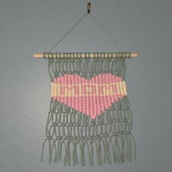Handcrafted Macrame Mother's Day Wall Hangings