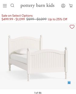 Pottery barn Catalina twin bed