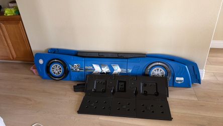 Kids car bed twin size including mattress