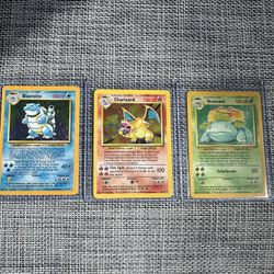 1999 Pokemon Charizard Blastoise Venusaur