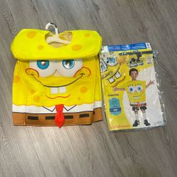 SpongeBob Square Pants Costume Size 4-6 Kids Small
