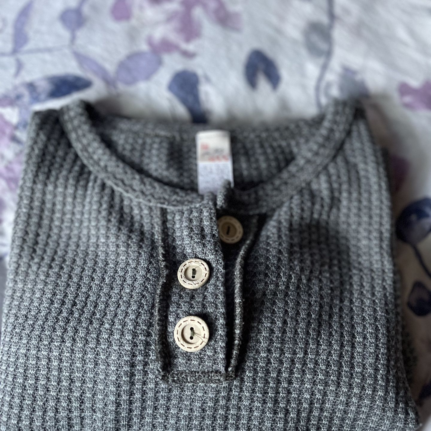 Grey 3X Brand New Waffle Knit