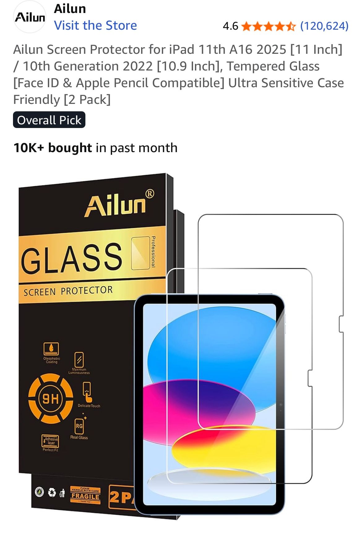 iPad screen protector