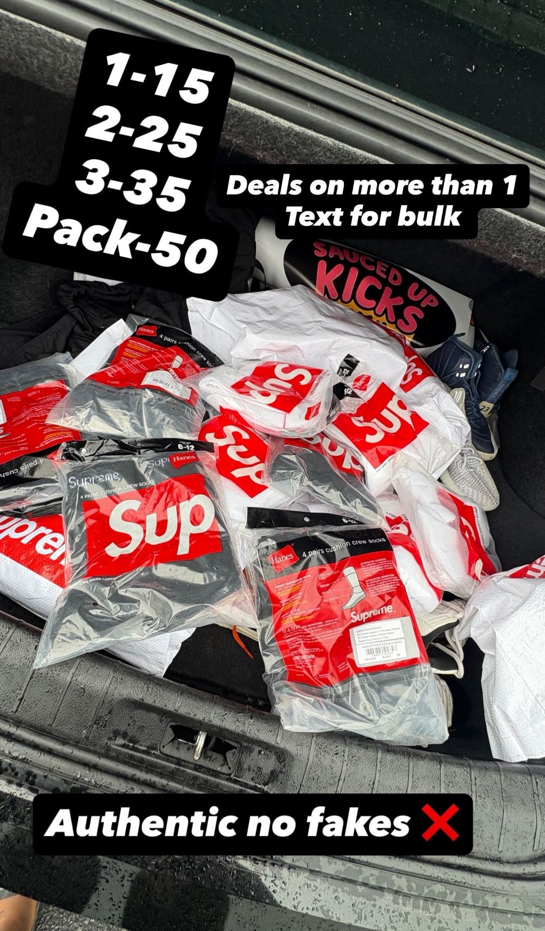 Supreme Socks