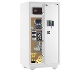 1369 11.5 Cubic Feet Extra Large Heavy Duty Safe Box, Home Safe with Double Safety Key Lock and Separate Lock Box, Digital safe with 3 Removable Shelf