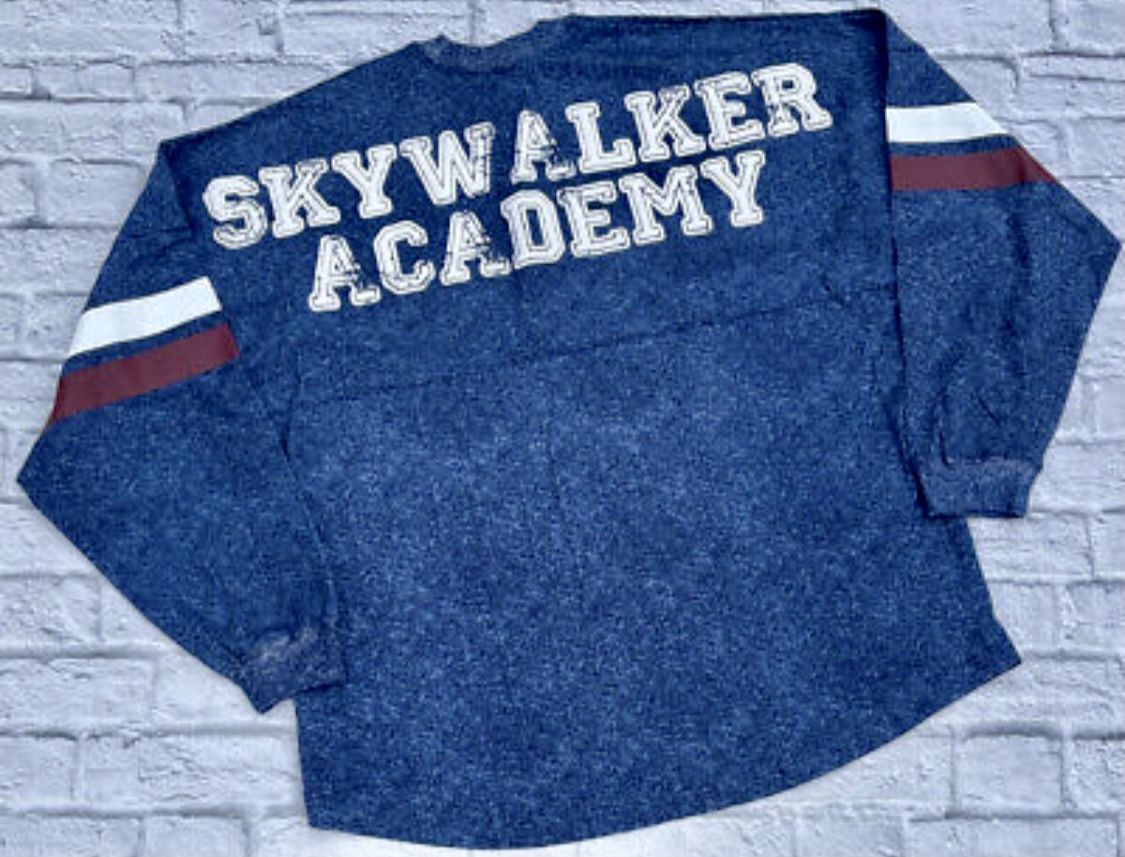 🔥 Disney Parks Disneyland Skywalker Academy Star Wars Blue Spirit Jersey M 🔥