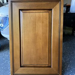 Two Bottom Double door Cabinets - Cognac color 39 In