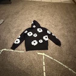 Black Denim Tear Hoodie 
