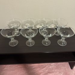 8pc Dessert / Margarita Glass Set