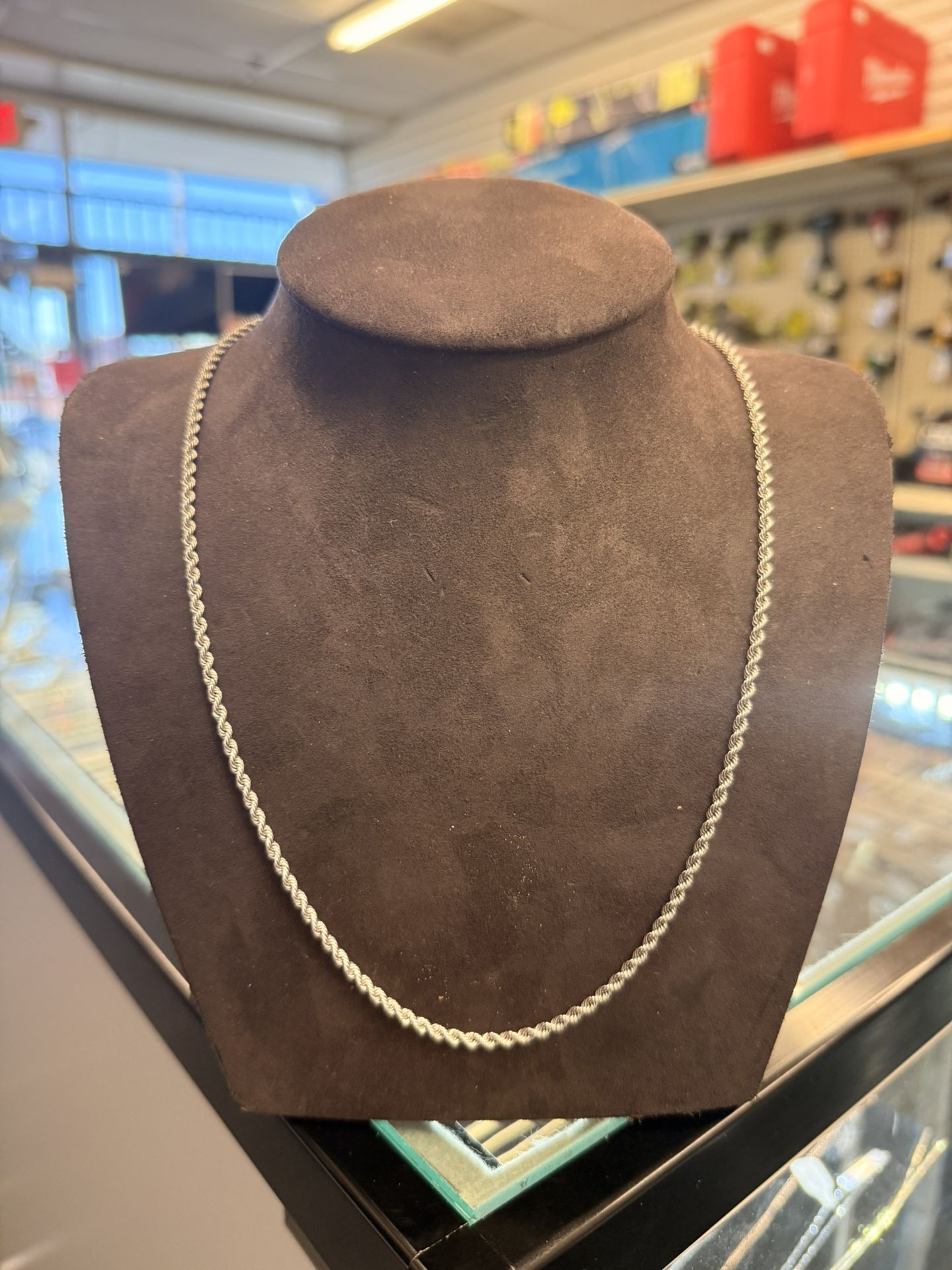 14KT White Gold Rope Chain 40365-2