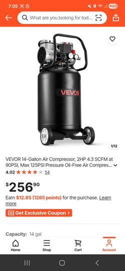VEVOR 14-Gallon Air Compressor