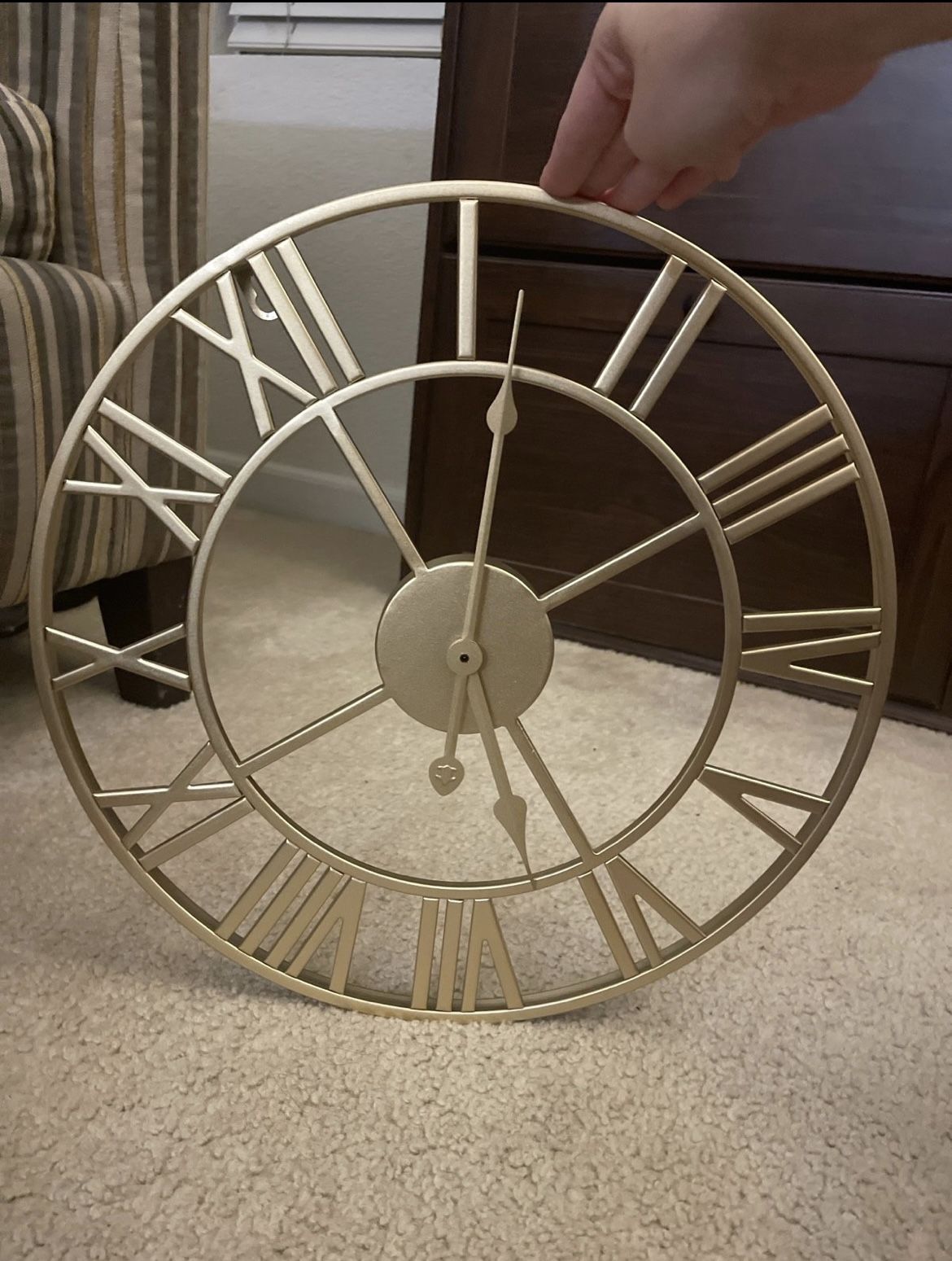 Gold clock