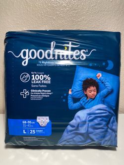 GoodNites Nighttime Underwear Size L 25 Count