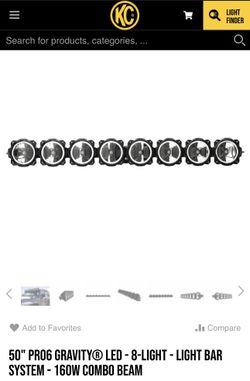 Gravity® LED Pro6 LED Light Bars Size 50"