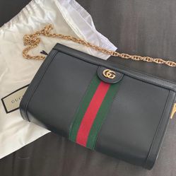 Gucci Ophidia Chain Leather Handbag 