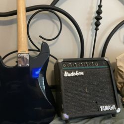 Fender Squire Stratocaster And Yamaha Budakon Amp Plus New Guitar Cable All For  $130.00 I Also Have A Tuner I Can Throw In As Well ELL Cash Only 