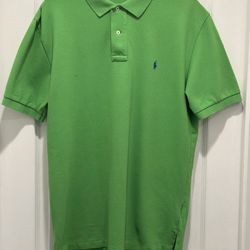 Polo By Ralph Lauren Golf Shirt Men's Sz L Green Cotton Classic Casual Logo Pony