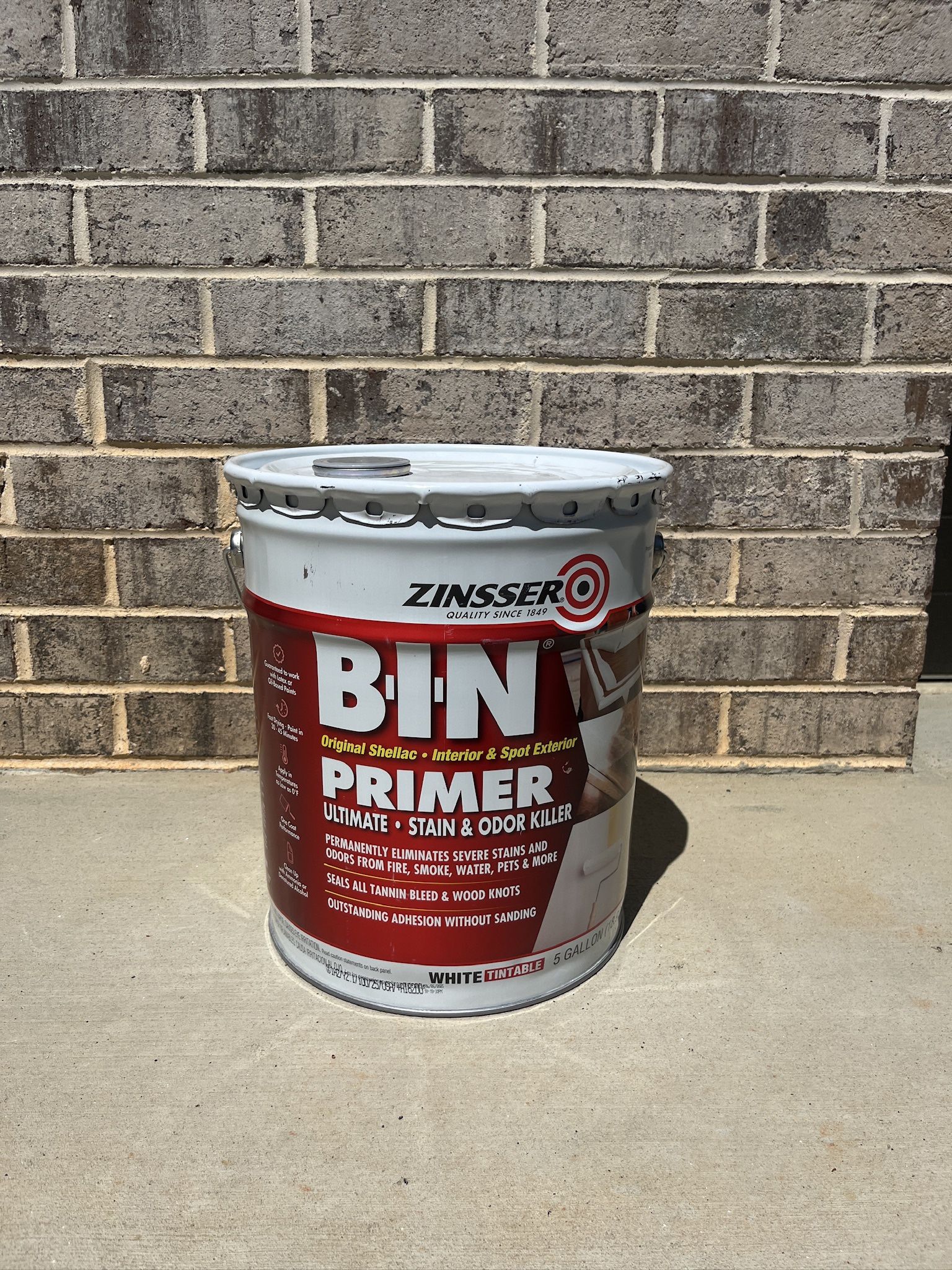 (NEED GONE) Zinsser BIN Primer 5 Gal