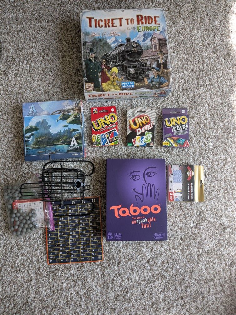 Board Games (8 Assorted Group Fun Activities)