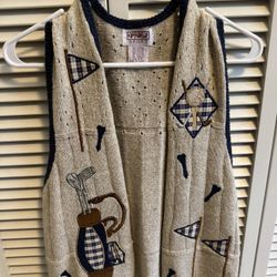 Vintage Novelty Sweater Vest 