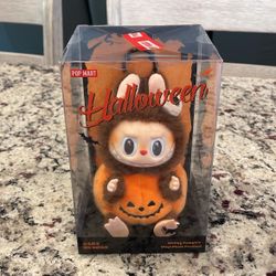 Happy Halloween Sitting Pumpkin Labubu 