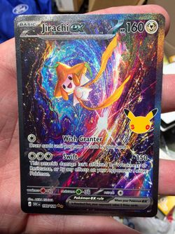 Jirachi ex Pokémon Card 155/128 Secret Rare