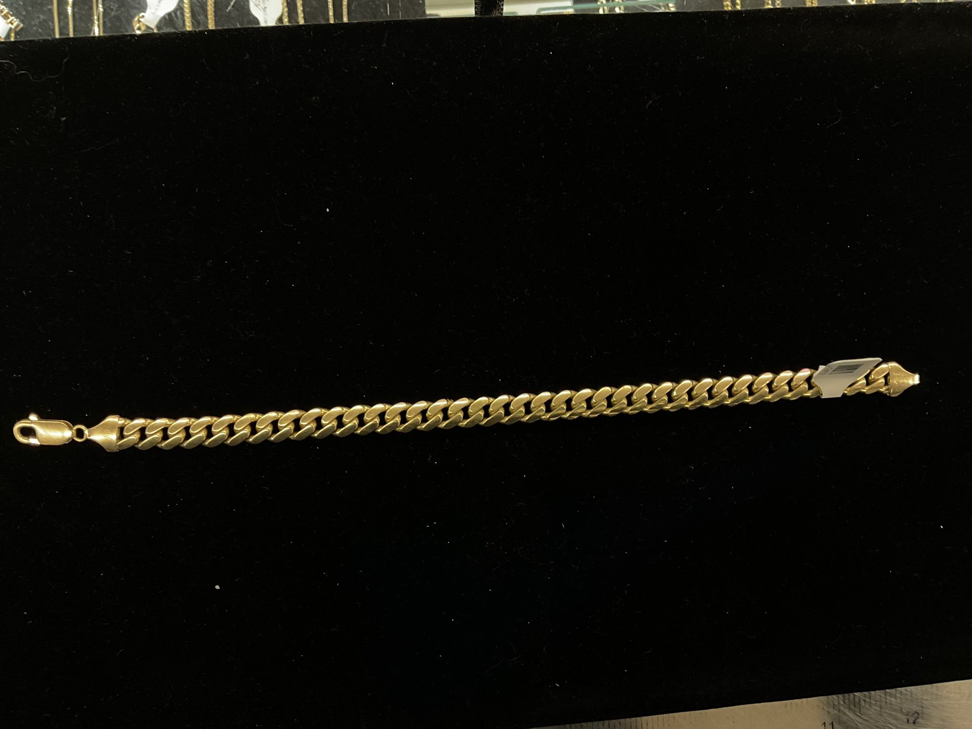 14KT Cuban Bracelet Solid I-2453