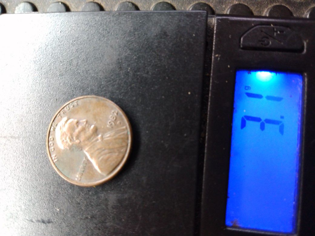 1982 Large Date Penny Weight 3.1 G