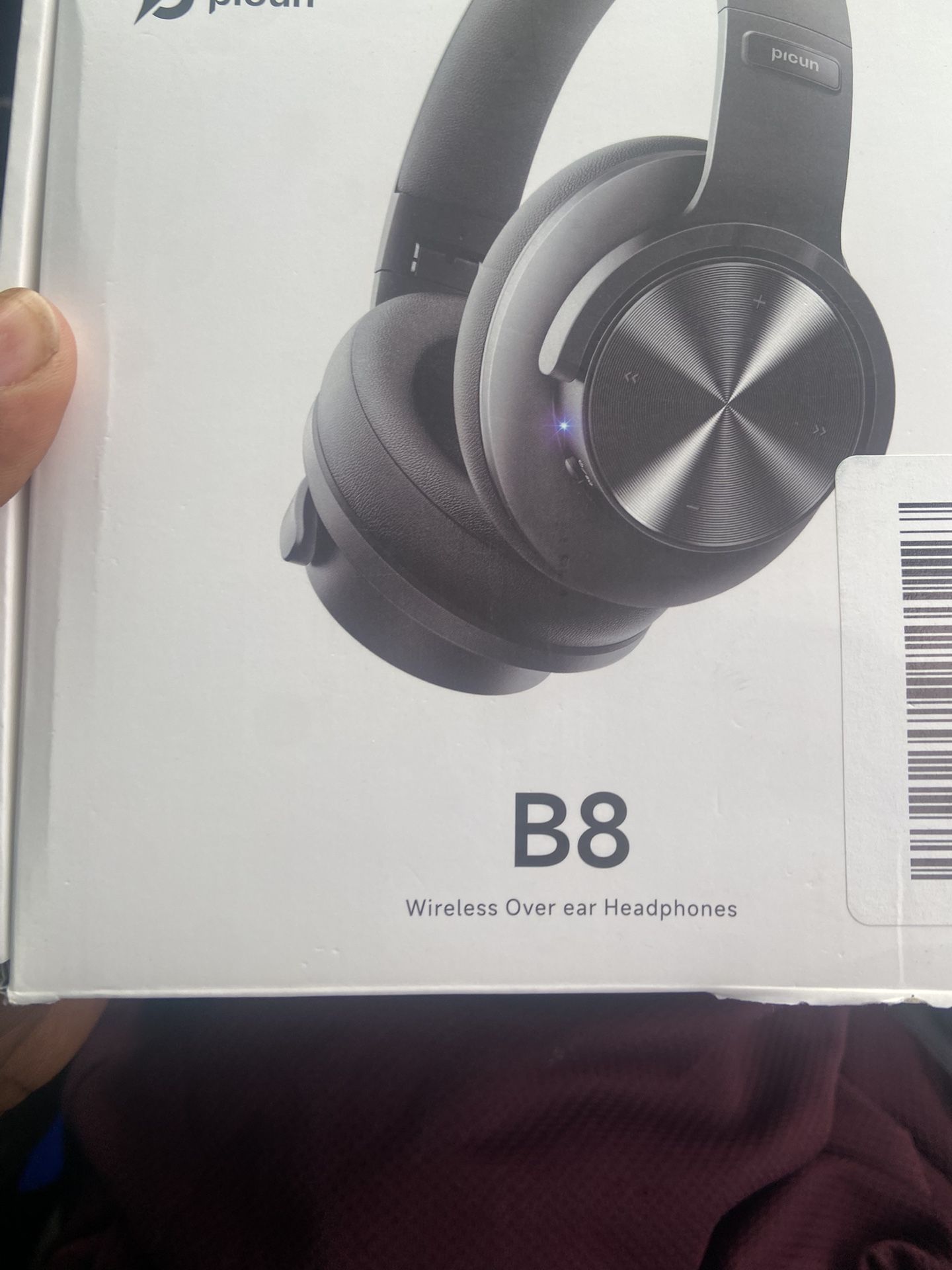 Picun B8 Bluetooth Headphones, 120H Playtime Headphone Wireless Bluetooth With 3 EQ Modes, Low Latency, Hands-Free Calls, Over Ear Headphones For Trav