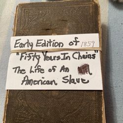 1859  Early Ed.  50 Years In Chains  Life And True Story  