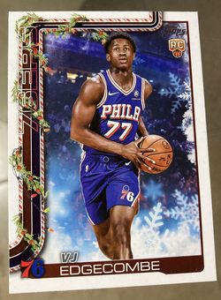 2025-26 Topps Holiday Basketball VJ EDGECOMBE RC Holiday Back SSP #SSB-VE. Great condition card . Ready to gtade 76ers .