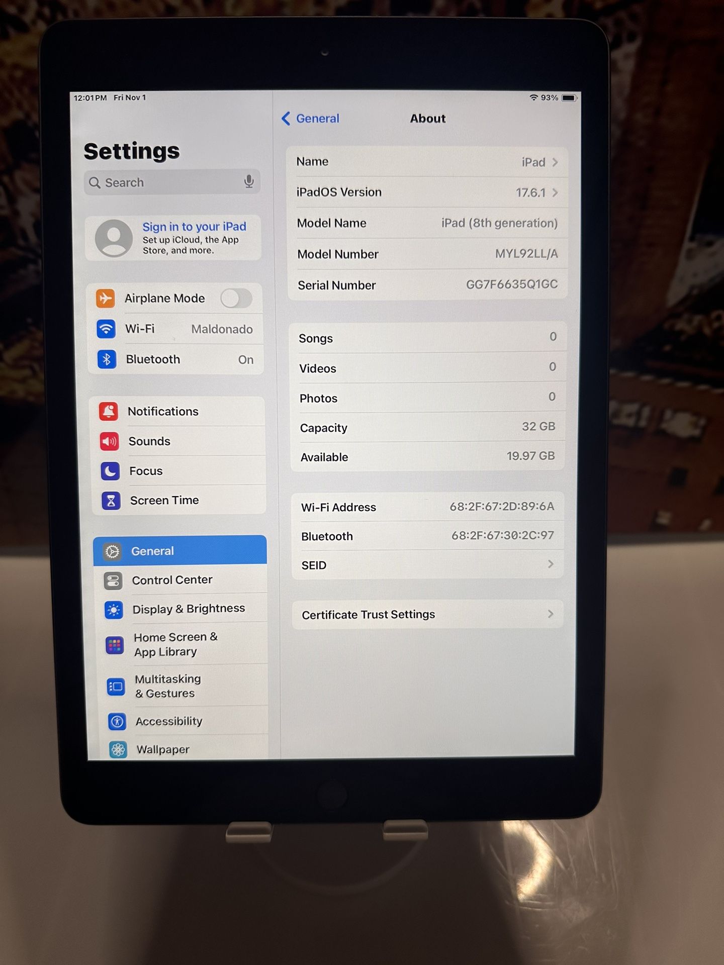 iPad 8th Gen