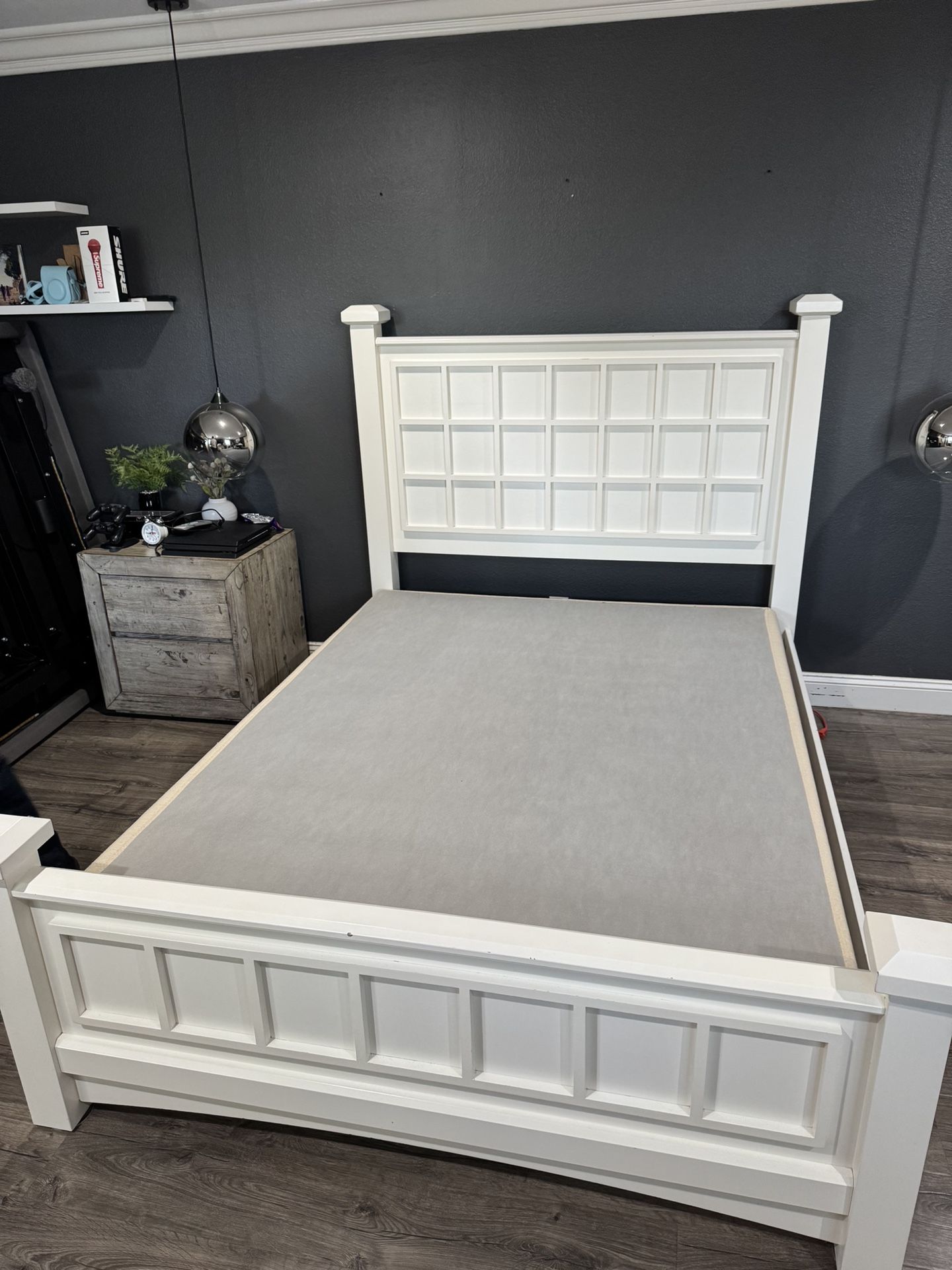 White Queen Bed Frame