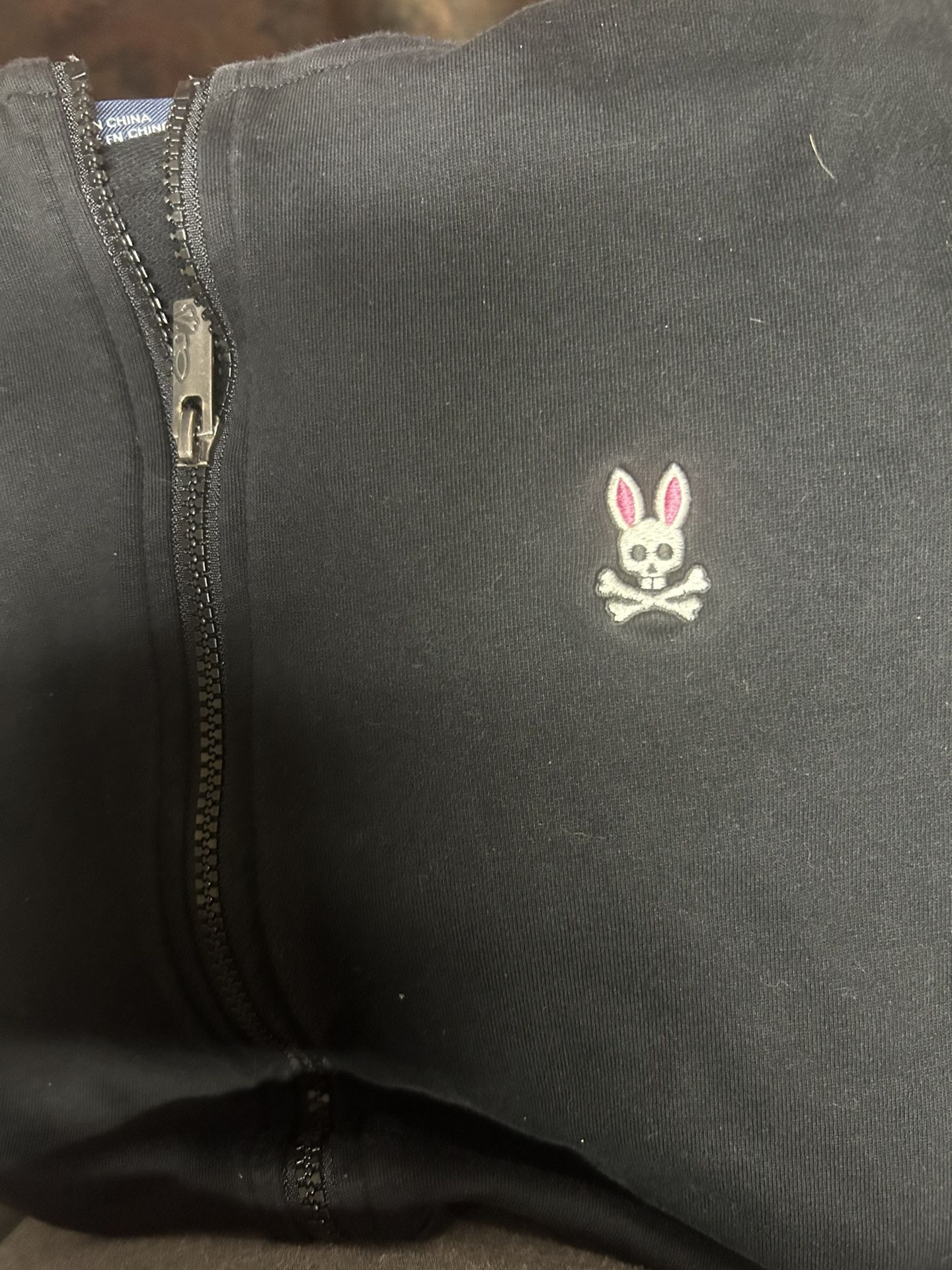 Black psycho bunny hoodie
