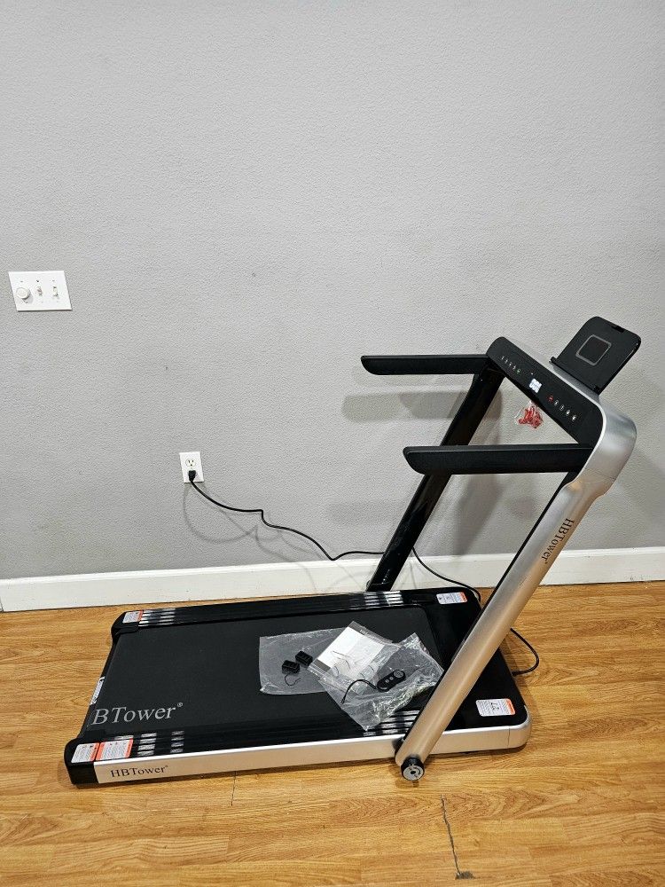 hbtower 2 in 1 folding treadmill walking pad
