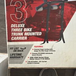 Deluxe Three Bike Trunk Mount