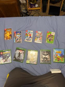 Nintendo Switch & Xbox One Game Lot (10 Games Pac-Man still sealed)