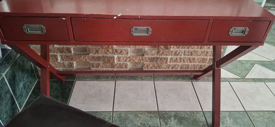 Red desk