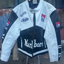 F1 Malboro / Black And White (Leather) 