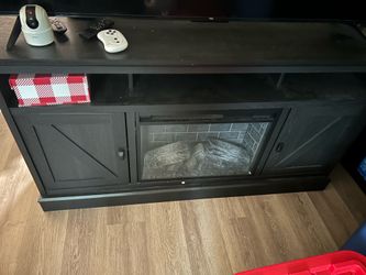 Fireplace tv stand