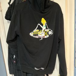 Chrome Hearts Hoodie; Sex Records 