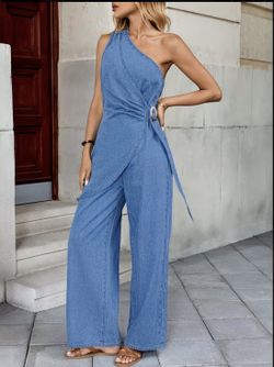 One Shoulder Jumpsuit