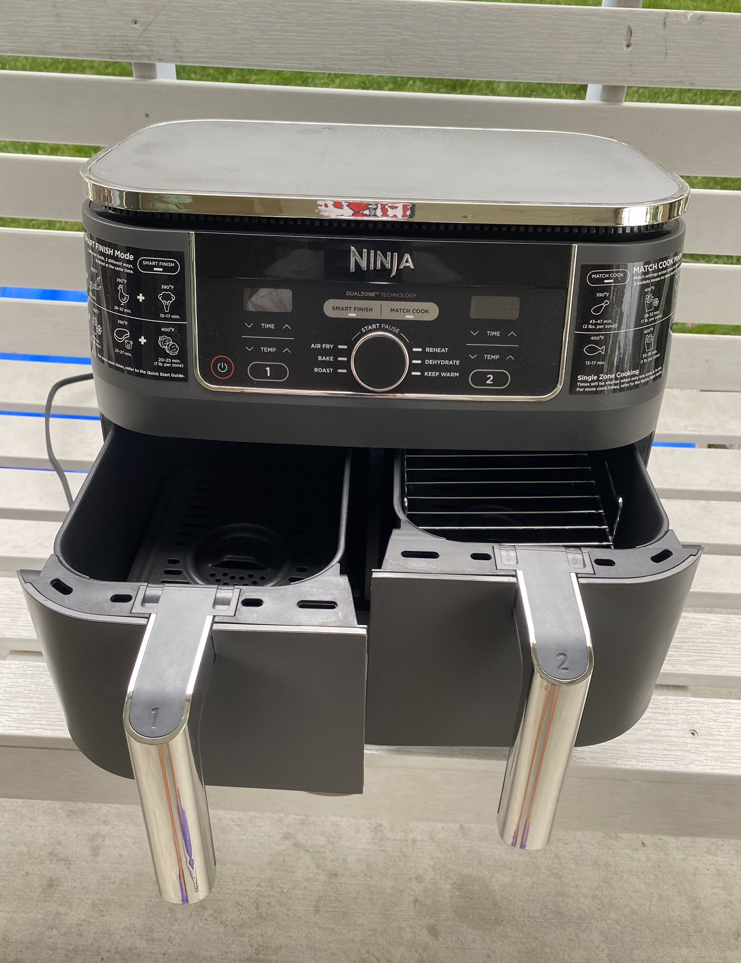 NINJA FOODI (2 Basket Air Fryer) 6-in-1, 8 Qt. for Sale in Blacklick, OH -  OfferUp